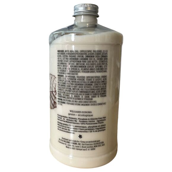 Williams-Sonoma Spiced Chestnut Hand Lotion 473 ml 16 oz 95% - Picture 2 of 4